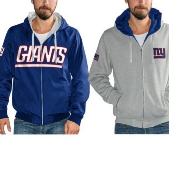 Nfl Ny Giants Reversible Jacket Hoodie 